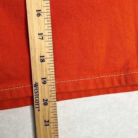 Monkey Ride Jeans womens Orange Denim Dad Jeans Shorts Size Medium - Picture 6 of 7